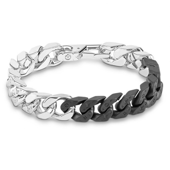 LOUIS VUITTON LV Monogram Engraved Chain Links Bracelet—8.2” | MSRP $799 | NWOT - Picture 2 of 14